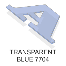 Transparent Blue 7704